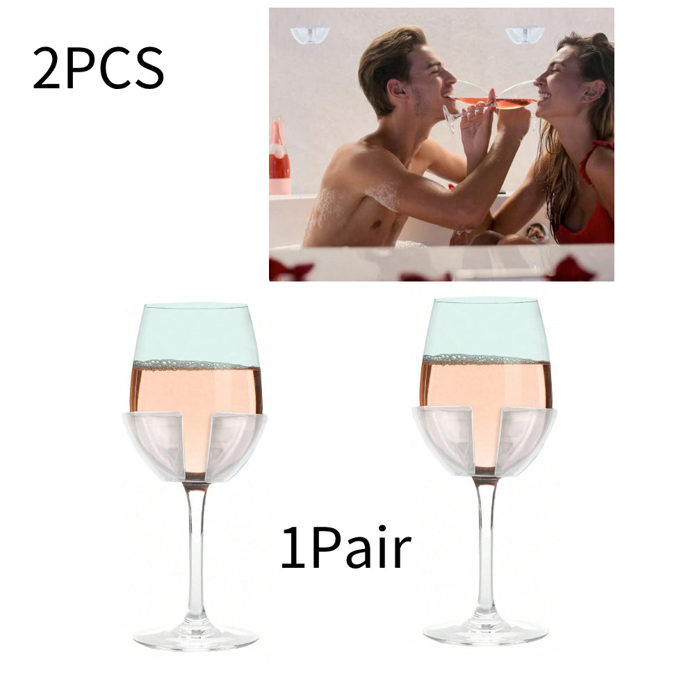 2PCS/1Pair Bathroom wine glass holder, bathroom wall mounted wine glass holder